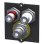 Multipresa Bachmann 917.026 3 prese RCA nera 1 modulo