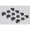 Panneau de gestion de câbles DeLOCK 19" 2U noir avec 4 ouvertures