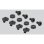 Panneau de gestion de câbles DeLOCK 19" 1U noir avec 2 ouvertures