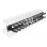 Panneau de gestion de câbles DeLOCK 19" 1U noir avec 2 ouvertures