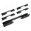 Clip de montaje Govee H10D2001 para Neon Rope Light 2, Negro, Metal, Pack 5 unidades