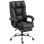 Silla de oficina ergonómica Rolipo reclinable con reposapiés giratoria 360° negra