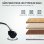 Silla de oficina ergonómica Rolipo reclinable con reposapiés giratoria 360° negra