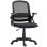 Silla Giratoria Ergonómica Rolipo con Reposabrazos Abatibles y Soporte Lumbar Negra