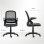 Silla Giratoria Ergonómica Rolipo con Reposabrazos Abatibles y Soporte Lumbar Negra