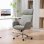 Silla de oficina Rolipo ergonómica con reposacabezas ajustable, función de balanceo y altura ajustable gris oscuro
