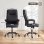 Silla de oficina ergonómica Rolipo altura regulable balanceo 360° negro