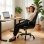 Silla de oficina ergonómica Rolipo altura regulable balanceo 360° negro