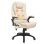Silla de Oficina con Masaje Rolipo Altura Ajustable 6 Puntos PU Beige