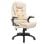 Silla de Oficina con Masaje Rolipo Altura Ajustable 6 Puntos PU Beige