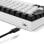 Teclado Sharkoon SGK50 S2 mecânico gaming com switches Gateron Yellow e RGB alemão