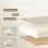 Silla de oficina ergonómica Rolipo reclinable con reposapiés beige 360°