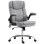 Silla de oficina ergonómica Rolipo con masaje y calefacción, altura ajustable y función de balanceo gris
