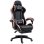 Silla Gaming Rolipo Cuero PU Reclinable 135° Reposacabezas y Reposapiés Negro y Rosa