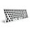 Teclado Sharkoon SKILLER SGK50 S3 Barebone 75% RGB Branco Hot-Swappable