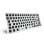Teclado Sharkoon SKILLER SGK50 S3 Barebone 75% RGB Branco Hot-Swappable