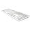 Teclado Sharkoon OfficePal K30W sem fios branco com switch tesoura alemão QWERTZ