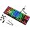 Teclado Sharkoon Crystal Shark mecânico compacto RGB com switches KTT Hot-Swappable