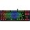 Teclado Sharkoon Crystal Shark mecânico compacto RGB com switches KTT Hot-Swappable