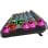 Teclado Sharkoon Crystal Shark mecânico compacto RGB com switches KTT Hot-Swappable