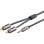 Audiokabel Goobay 65289 3,5mm Stecker zu 2x RCA Stecker 3 m Schwarz/Silber