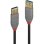 Cavo di estensione USB 3.2 Gen 1 Lindy Anthra Line 3 m USB-A 5 Gbit/s Nero