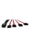 Cable Inter-Tech SFF 8087 a 4x SATA de 1 m, Negro