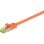 Cavo di rete Goobay RJ-45 CAT7 0,5 m arancione S/FTP