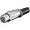XLR 4-poliger Stecker Weiblich Goobay 11960 Schwarz Metallisch