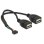 Câble USB Delock 84933 0,2 m USB 2.0 2 x USB A Noir