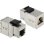 Módulo de Conector de Red DeLOCK Keystone RJ45 Hembra a Hembra Plata