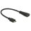 Adattatore mini-HDMI verso HDMI DeLOCK 0,23 m Nero