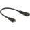 Adattatore mini-HDMI verso HDMI DeLOCK 0,23 m Nero