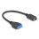 Adaptador USB Delock 19 pines a llave E interna de 25 cm