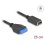 Adaptador USB Delock 19 pines a llave E interna de 25 cm