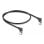 Cable de red RJ45 Cat.6A S/FTP Slim 90° acodado DeLOCK 0,5 m negro