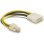 Cavo DeLOCK P4 maschio a Molex 4pin maschio 0,13 m Multicolore