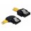 Cabo SATA DeLOCK 30 cm Amarelo com conectores metálicos