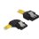 Cabo SATA DeLOCK 30 cm Amarelo com conectores metálicos