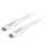 Cable USB C à USB C Sharkoon 0,5 m USB 3.2 Gen 1 Blanc