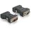 Adattatore DeLOCK VGA 15 pin femmina a DVI 24+5 maschio DVI-I nero