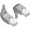 Cable de red DeLOCK 85872 2 m Cat6a S/FTP Gris