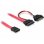 Cable DeLOCK SATA 0,5 m Rojo Macho/Hembra