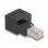 Adattatore RJ45 maschio a femmina Cat.6A 90° piegato verso destra DeLOCK