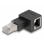 Adattatore RJ45 maschio a femmina Cat.6A 90° piegato verso destra DeLOCK