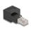 Adattatore RJ45 maschio a femmina Cat.6A 90° piegato verso destra DeLOCK