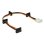 DeLOCK Molex 4p zu 4x SATA 15p 0,4 m Stromkabel
