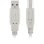 USB-Kabel Sharkoon 0,5 m USB 2.0 A an B Grau
