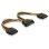 DeLOCK Stromkabel SATA 15pin zu 2x SATA HDD 0,15 m