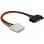 Kabeladapter DeLOCK Power SATA/Molex 0,12 m Schwarz/Rot